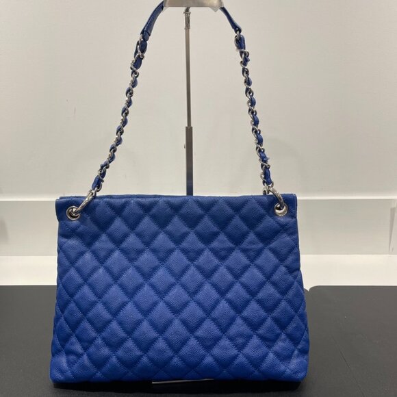 Chanel Caviar Quilted Easy Zip Tote Cobalt (JB1068) - Picture 2 of 11